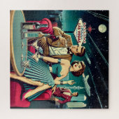 Space Age Las Vegas Martini Feest Legpuzzel (Horizontaal)