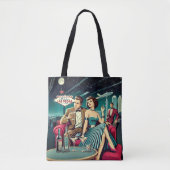 Space Age Las Vegas Martini Feest Tote Bag (Voorkant)