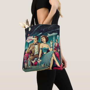 Space Age Las Vegas Martini Feest Tote Bag