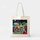 Space Age Las Vegas Martini Feest Tote Bag (Achterkant)