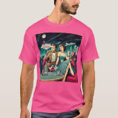 Space Age Las Vegas Martini Party T-shirt (Voorkant)