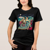 Space Age Las Vegas Martini Party Tri-Blend Shirt (Voorkant)