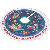 Space Age Santa - Kerstboom Rok (Gekanteld)