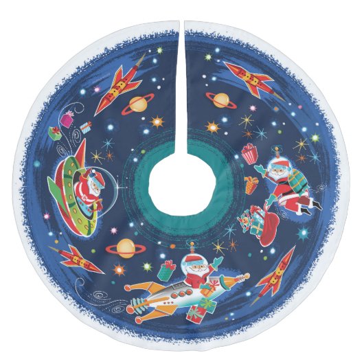 Space Age Santa Kerstboom Rok (Voorkant)