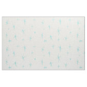 Space Age Turquoise Starbursts Fabric Stof (Fat Quarter)