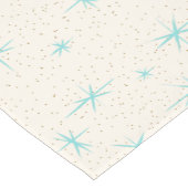 Space Age Turquoise Starbursts Table Runner Korte Tafelloper (Hoek)