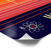 Space Age Welkom bij de Atomic Martini Club Perfect Poster (Hoek)