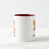 Space Alien 3e Verjaardag Tshirts en geschenken Tweekleurige Koffiemok (Center)