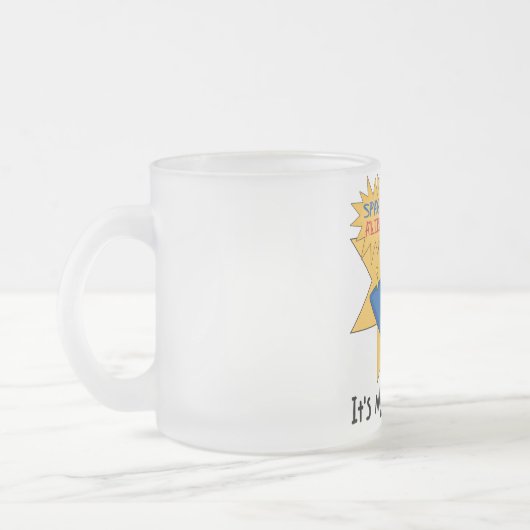 Space Alien 4e verjaardag T-shirts en geschenken Matglas Koffiemok (Links)