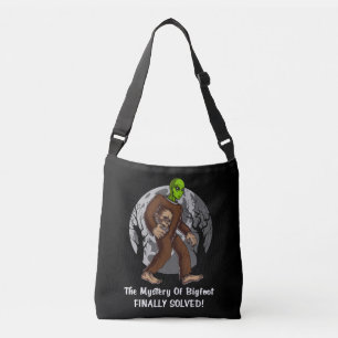 Space Alien Bigfoot complotmysterie opgelost UFO Crossbody Tas
