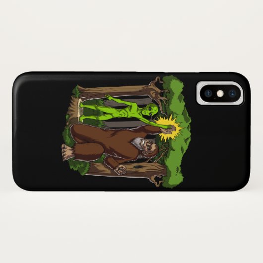 Space Alien Bigfoot Mystery Conspiracy Theory Case-Mate iPhone Case (Achterkant (horizontaal))