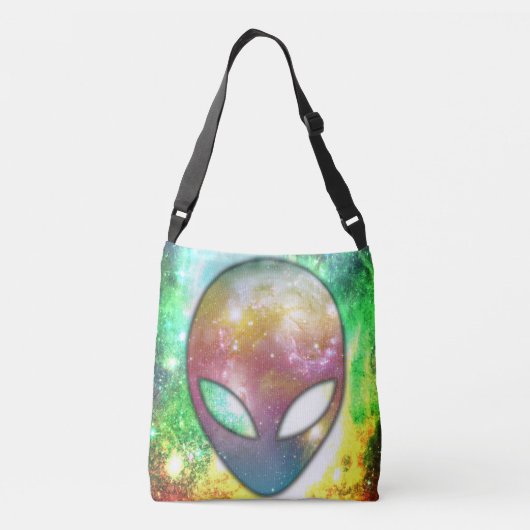 Space Alien Crossbody Tas (Achterkant)