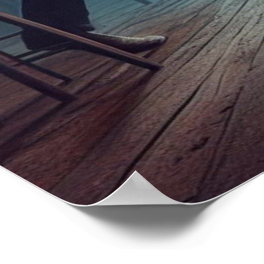 "Space Alien Dancing", "Old West Saloon", Cowgirl Poster (Hoek)