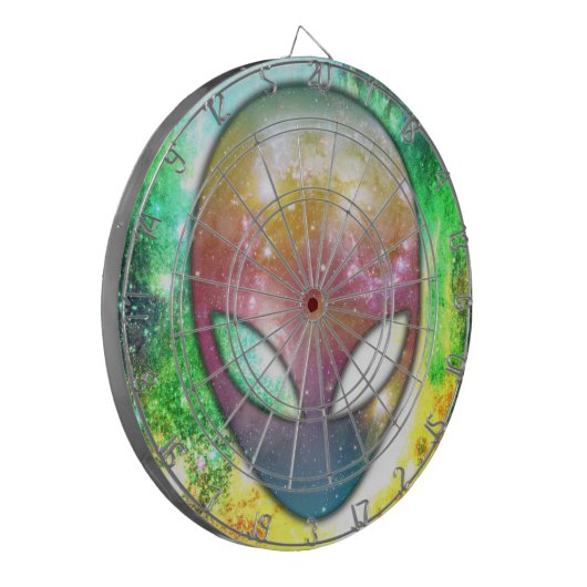 Space Alien Dartbord (Voorkant Links)