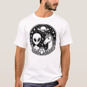 Space Alien en Unicorn T-shirt (Voorkant)