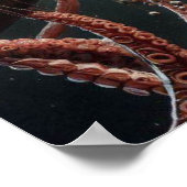 Space Alien Femail Octopus speelt viool Poster (Hoek)