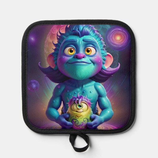 Space Alien & Friend Pannenlap (Voorkant)