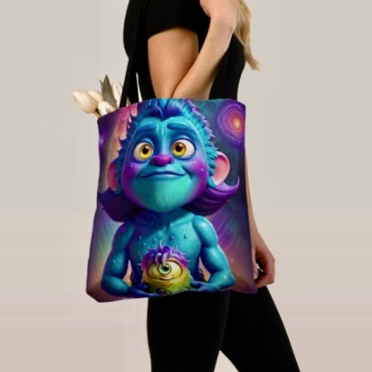 Space Alien & Friend Tote Bag