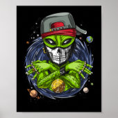 Space Alien Gangstа UFO-extraterrestrials Rapper Poster (Voorkant)
