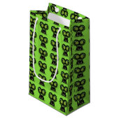 Space Alien Gift Bag Klein Cadeauzakje (Voorkant Gekanteld)