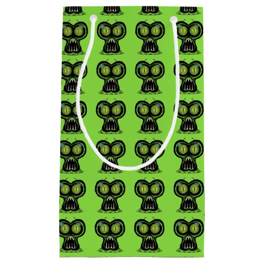 Space Alien Gift Bag Klein Cadeauzakje (Voorkant)