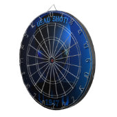 Space alien "HEAD SHOT!" Dartbord (Voorkant Rechts)