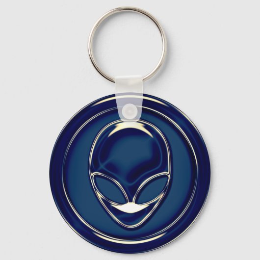 Space Alien Head Sleutelhanger (Voorkant)