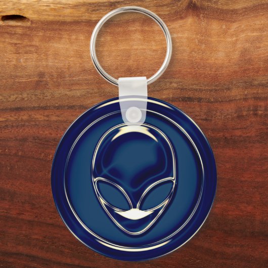 Space Alien Head Sleutelhanger (Voorkant)
