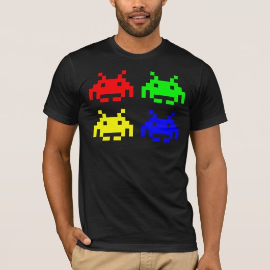 Space Alien Invader T-Shirt (Voorkant)
