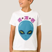 space alien (korean language) t-shirt (Voorkant)