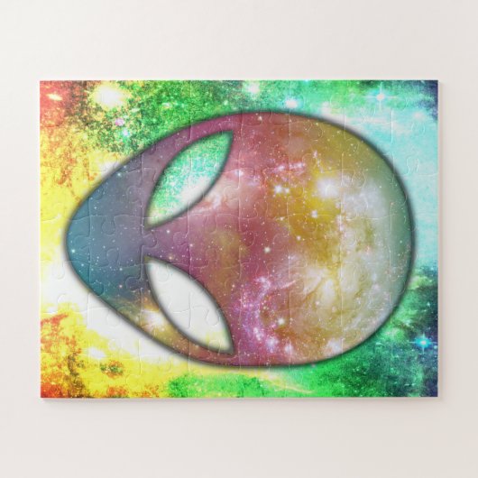 Space Alien Legpuzzel (Horizontaal)