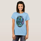 Space Alien Martian speelt gitaar URM T-shirt (Voorkant volledig)