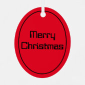 Space Alien Metalen Ornament (Achterkant)