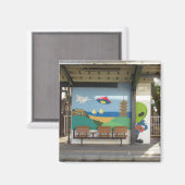 Space Alien of Hakui Station: Ishikawa, Japan Magneet (Voorkant / Achterkant)