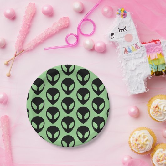 Space Alien Papieren Bordje (Feest)