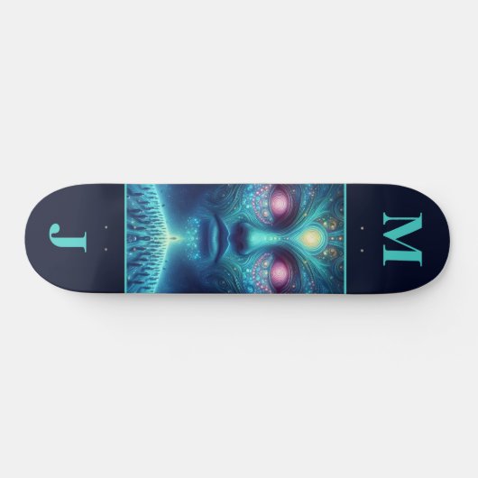 Space Alien Personalized Skateboard (Horizontaal)
