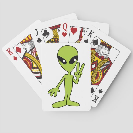 Space Alien Pokerkaarten (Achterkant)