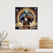 Space Alien Poster (Keuken)