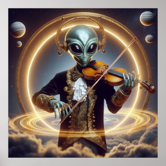 Space Alien Poster (Voorkant)