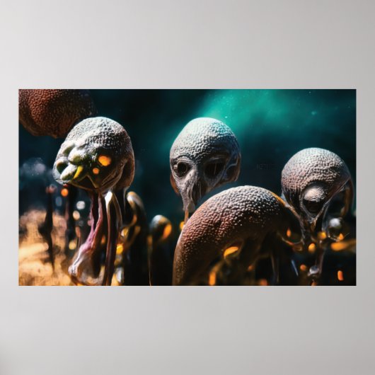 Space Alien Poster (Voorkant)