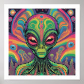 Space Alien Poster (Voorkant)