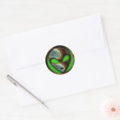 SPACE ALIEN RONDE STICKER (Envelop)