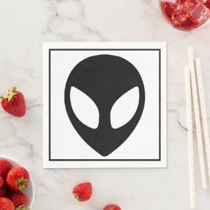Space Alien Sci Fi buitenaardse lunch Servet