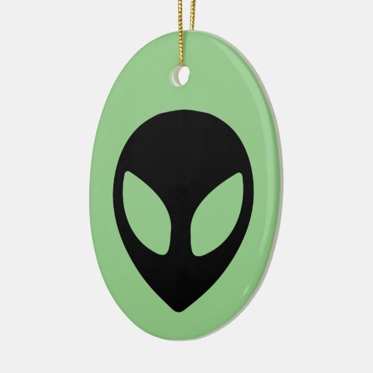 Space Alien Sci Fi Buitenaardse UFO Keramisch Ornament (Links)