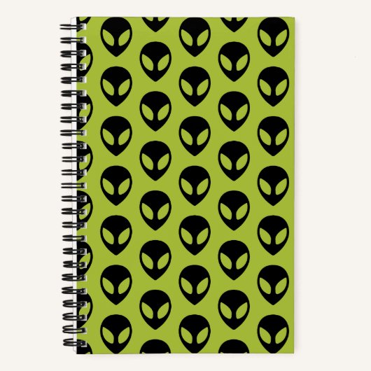 Space Alien Science Fiction Buitenaards Notitieboek (Voorkant)