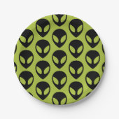 Space Alien Science Fiction Buitenaards Papieren Bordje (Voorkant)