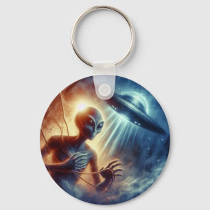 Space Alien Sleutelhanger