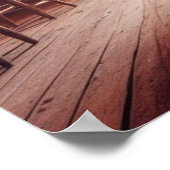 Space Alien speelt gitaar Cowgirl dansen Poster (Hoek)