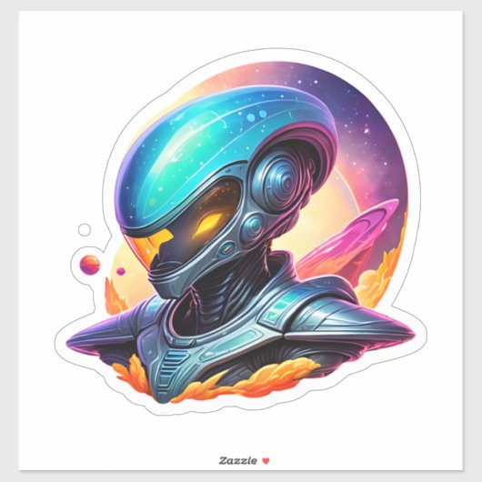 Space Alien Sticker (Vel)