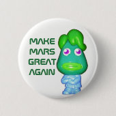 Space Alien Trump maakt Mars weer geweldig Ronde Button 5,7 Cm (Voorkant)